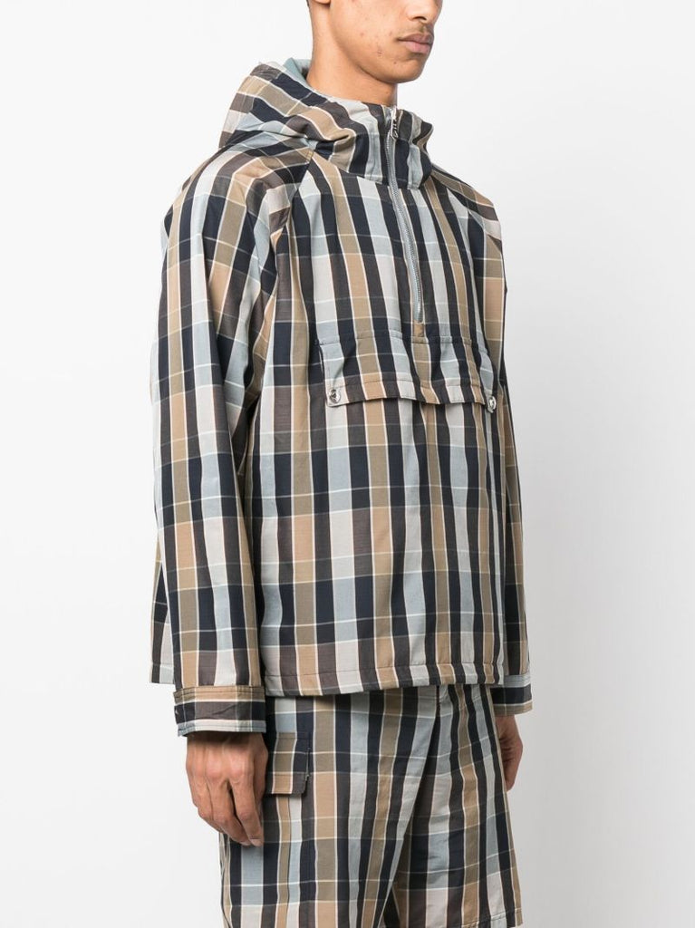 X Paul Smith Brown Reversible Hooded Jacket