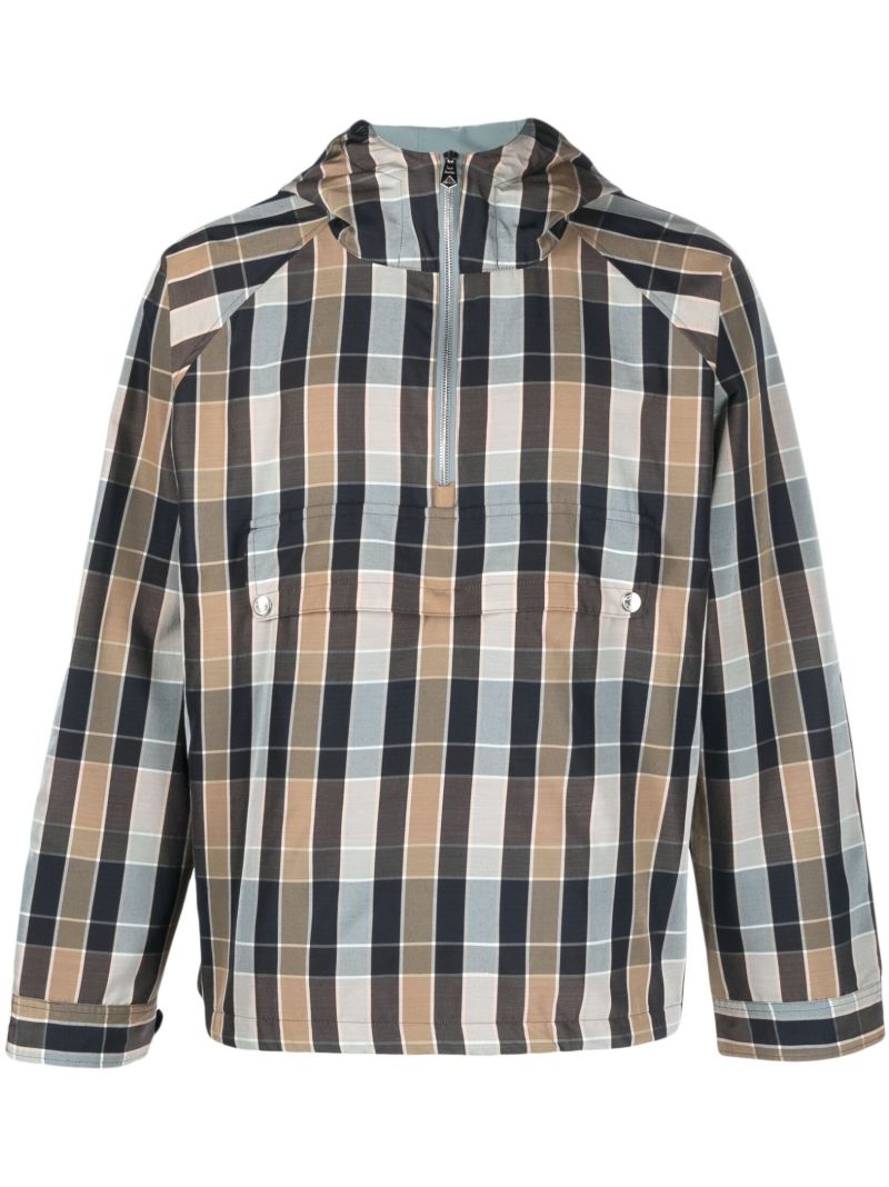 X Paul Smith Brown Reversible Hooded Jacket