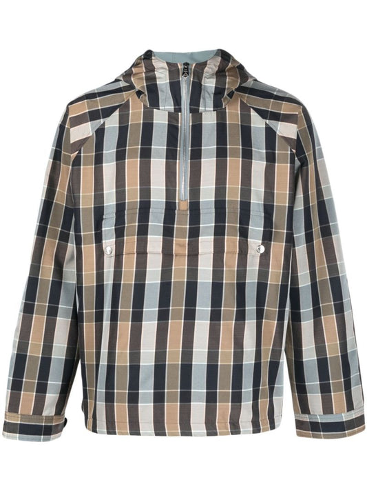 X Paul Smith Brown Reversible Hooded Jacket