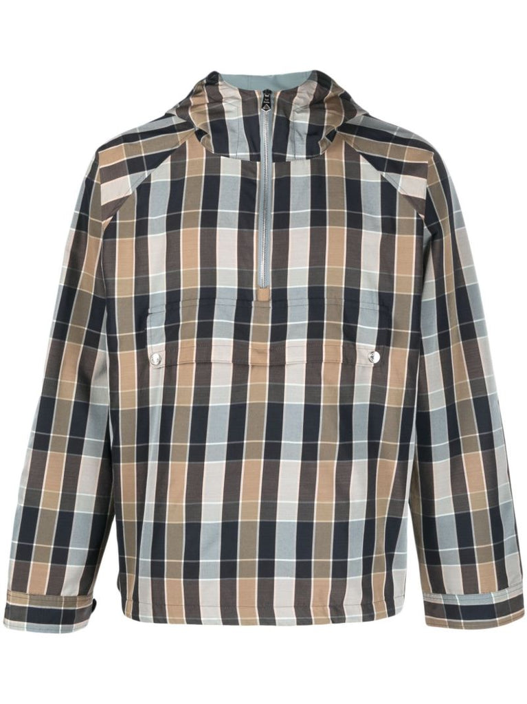 X Paul Smith Brown Reversible Hooded Jacket