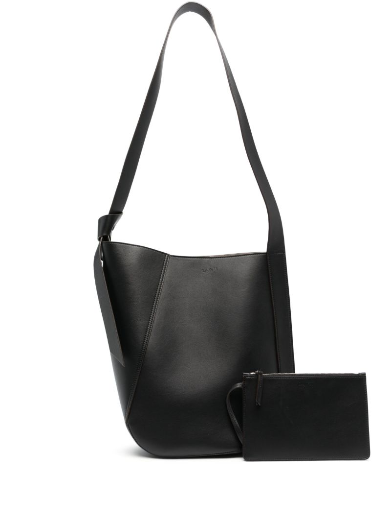 Black Leather Shoulder Bag