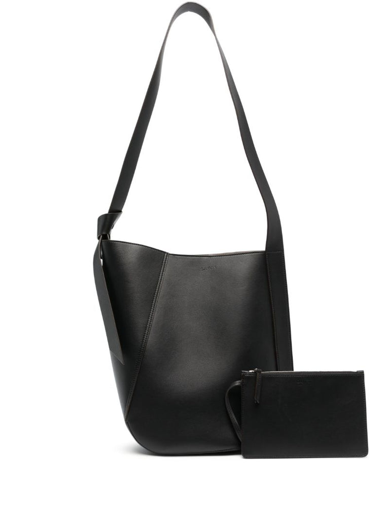 Black Leather Shoulder Bag