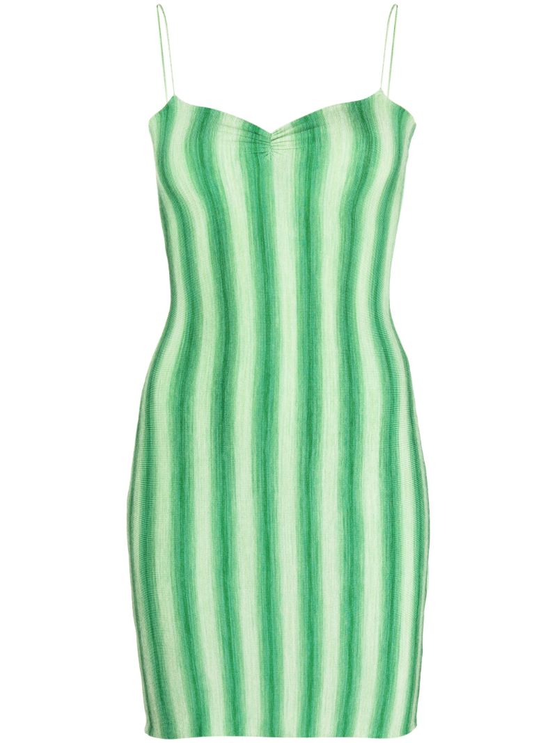 Green Simi Striped Dress