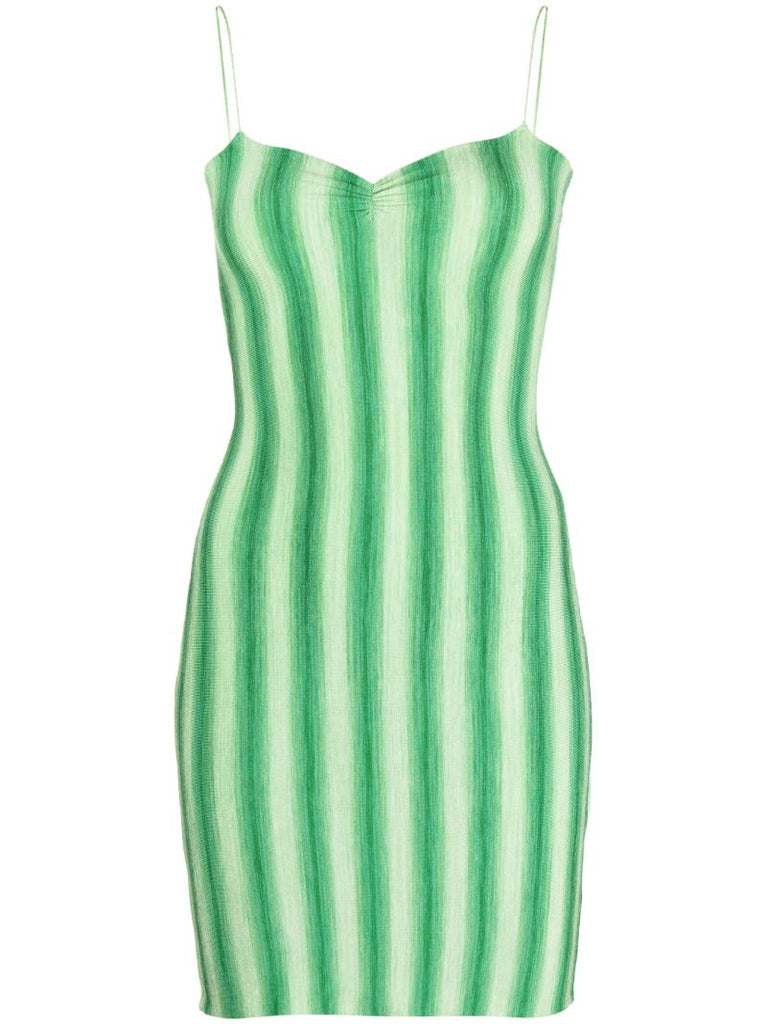 Green Simi Striped Dress