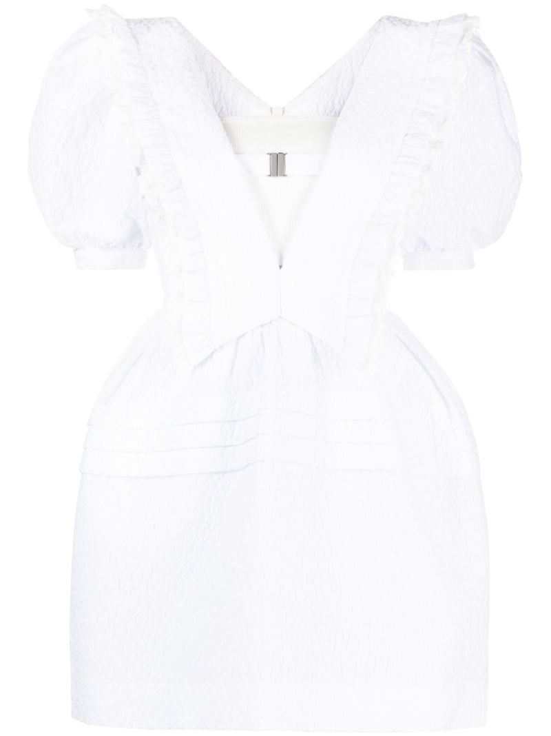White Flared Mini Dress