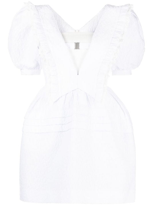 White Flared Mini Dress