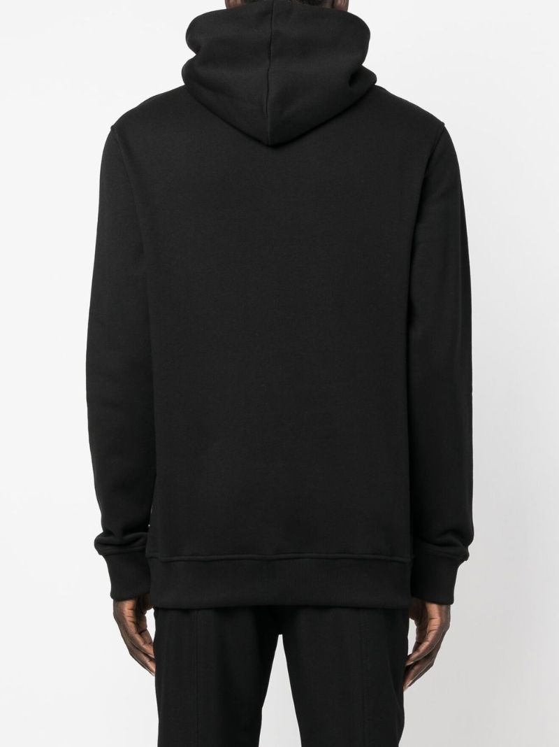 Black Buckle Detail Hoodie