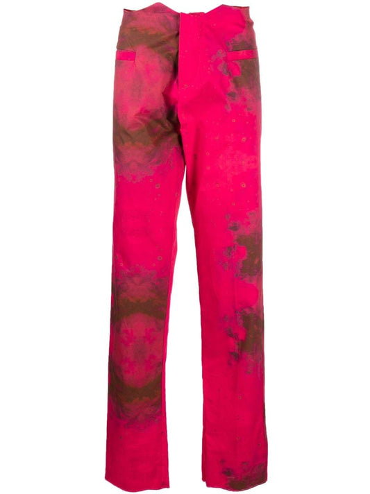 Pink Doubra Wave Waist Trousers