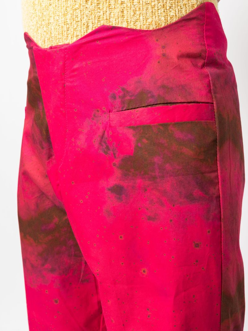 Pink Doubra Wave Waist Trousers