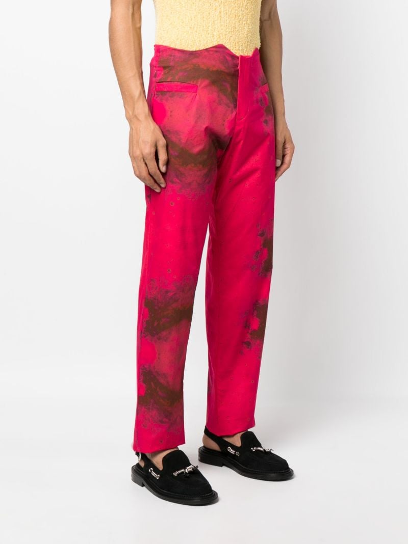 Pink Doubra Wave Waist Trousers
