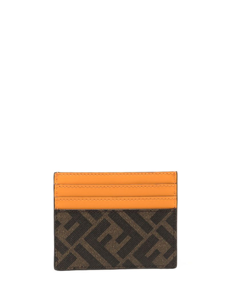 Brown Ff Diagonal Card Holder