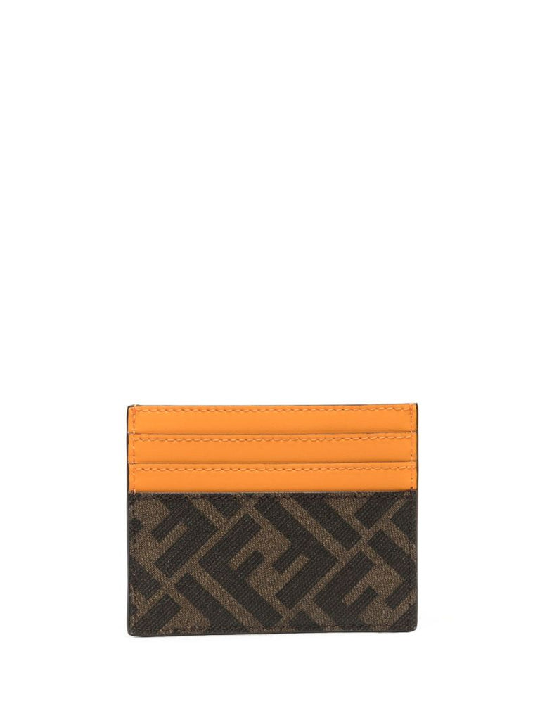 Brown Ff Diagonal Card Holder