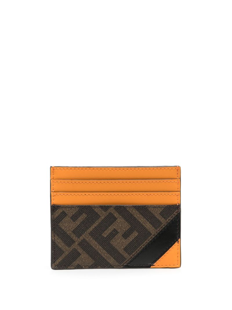 Brown Ff Diagonal Card Holder