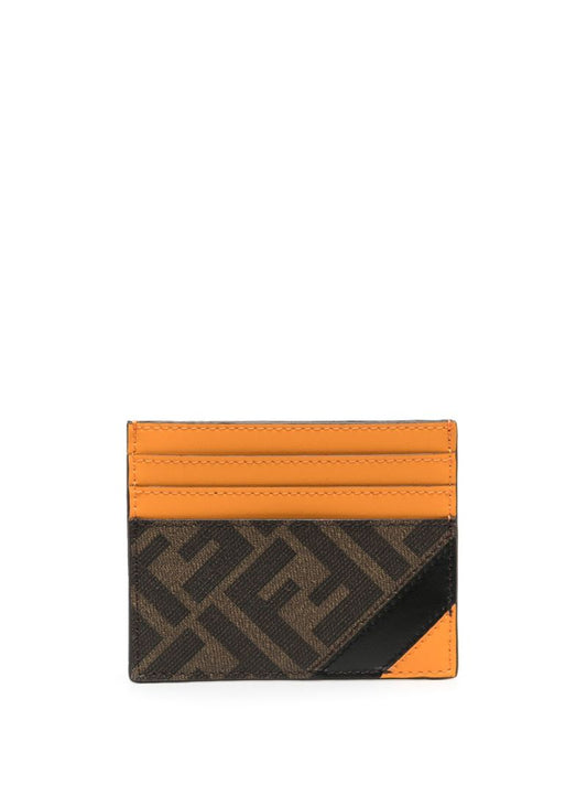 Brown Ff Diagonal Card Holder