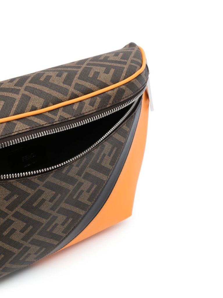 Brown Ff Print Belt Bag