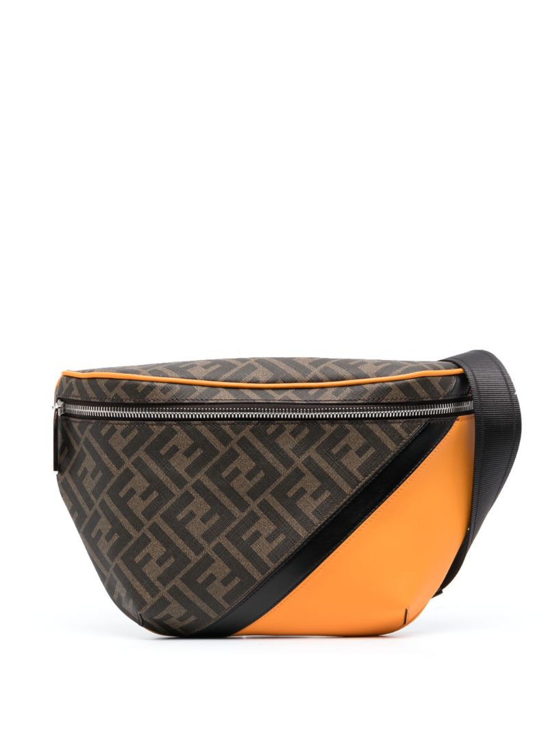 Brown Ff Print Belt Bag