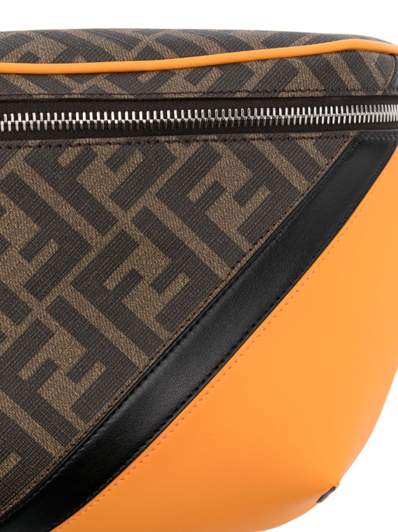 Brown Ff Print Belt Bag