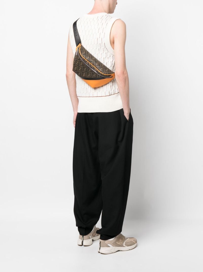 Brown Ff Print Belt Bag
