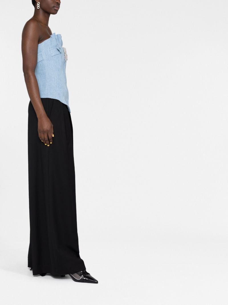 Blue Calamity Denim Corset Top