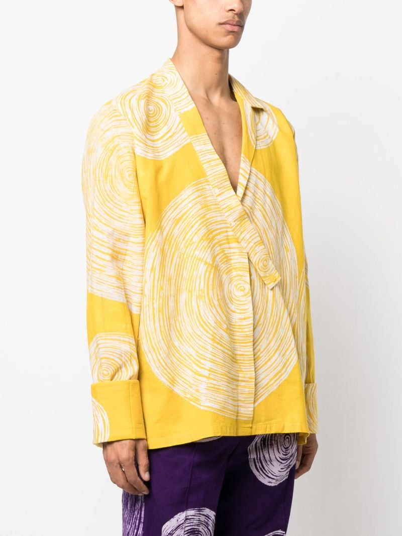 Yellow Oyinkan Graphic Print Shirt