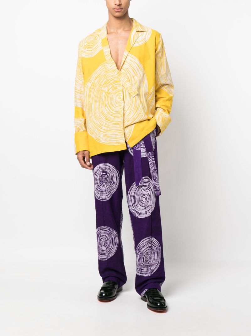 Yellow Oyinkan Graphic Print Shirt