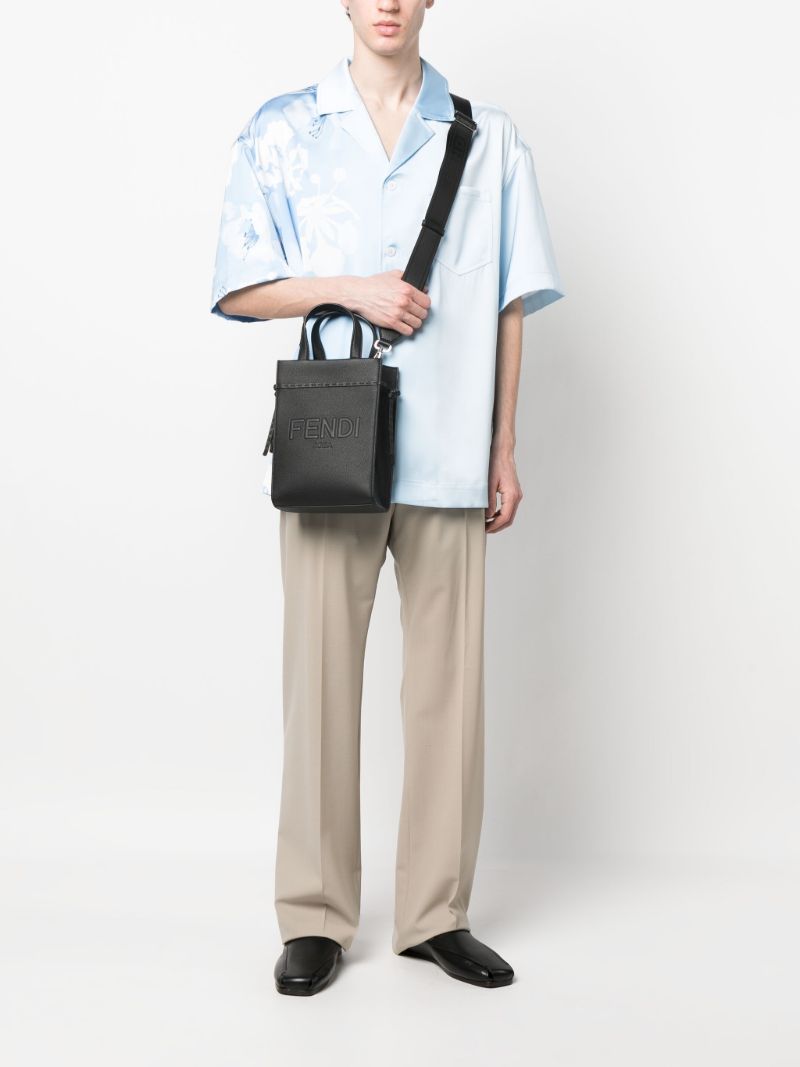 Black Go to Mini Leather Tote Bag