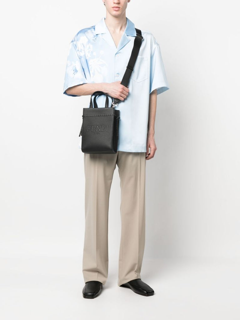 Black Go to Mini Leather Tote Bag