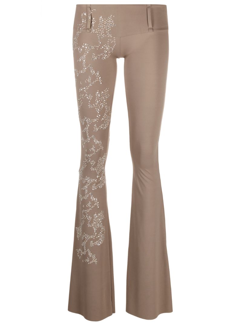 Brown Yazmine Flared Trousers