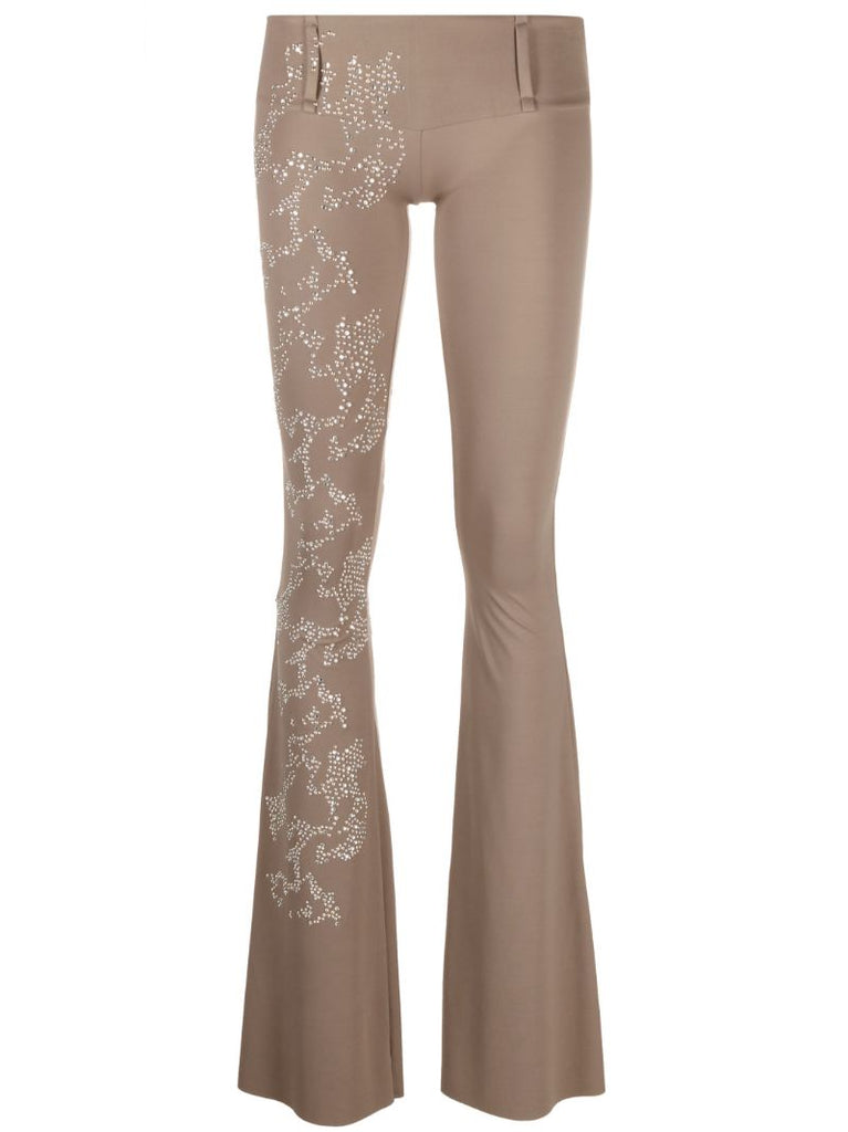 Brown Yazmine Flared Trousers