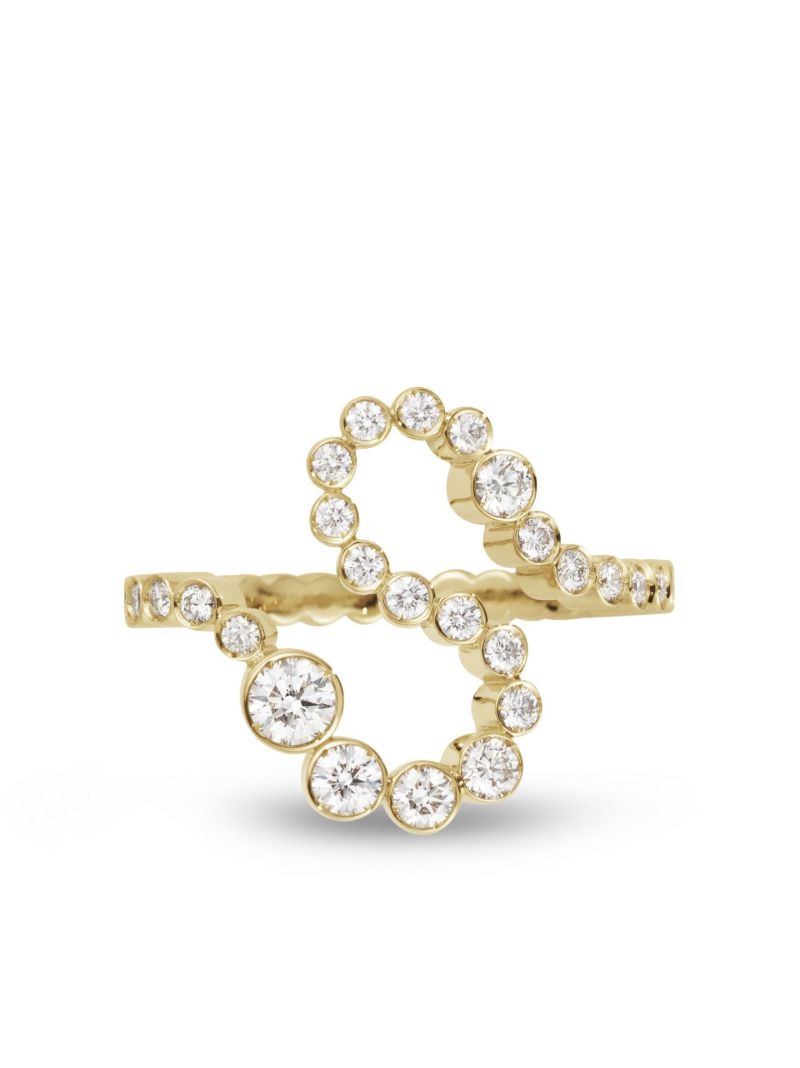 18k Yellow Gold Ensemble S Diamond Ring