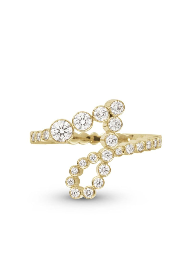 18k Yellow Gold Ensemble J Diamond Ring