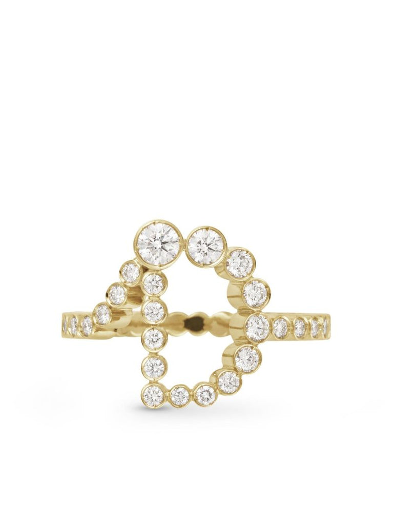 18k Yellow Gold Ensemble D Diamond Ring