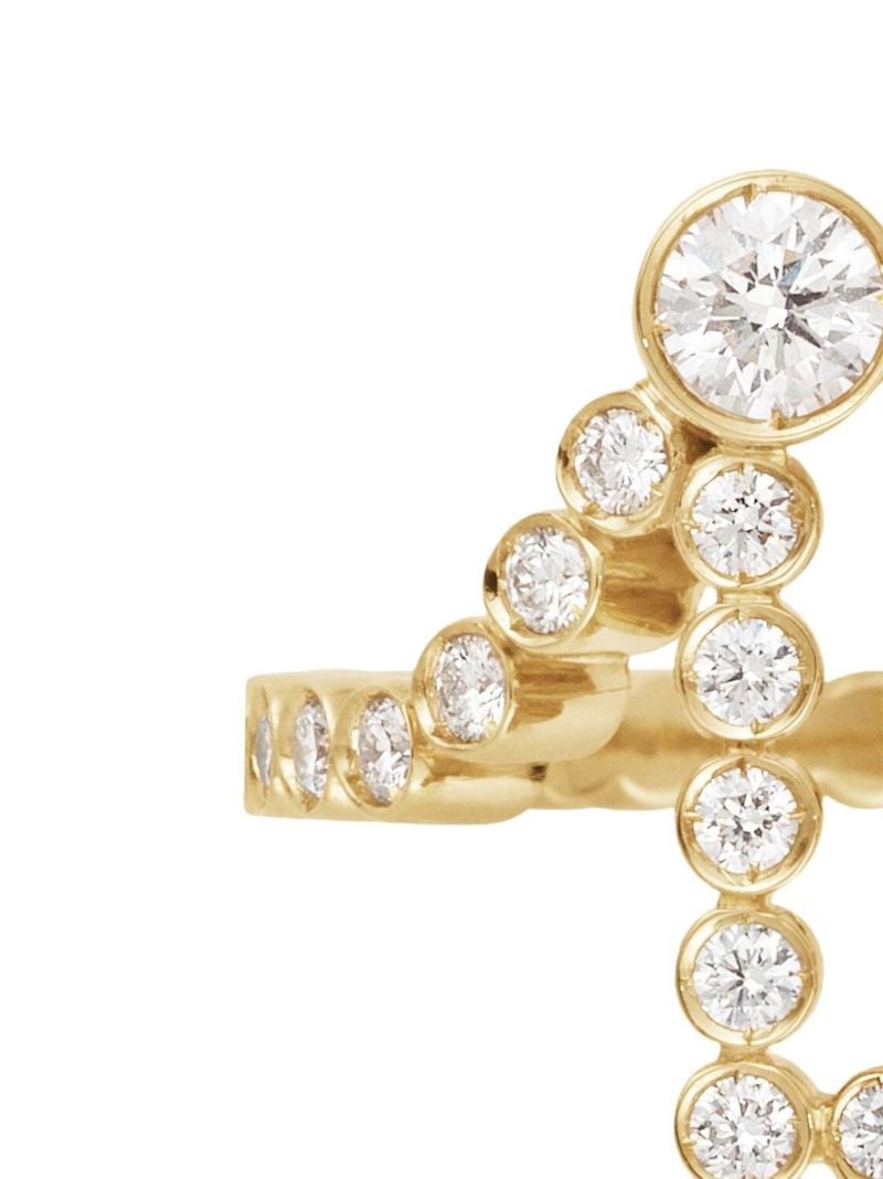 18k Yellow Gold Ensemble D Diamond Ring