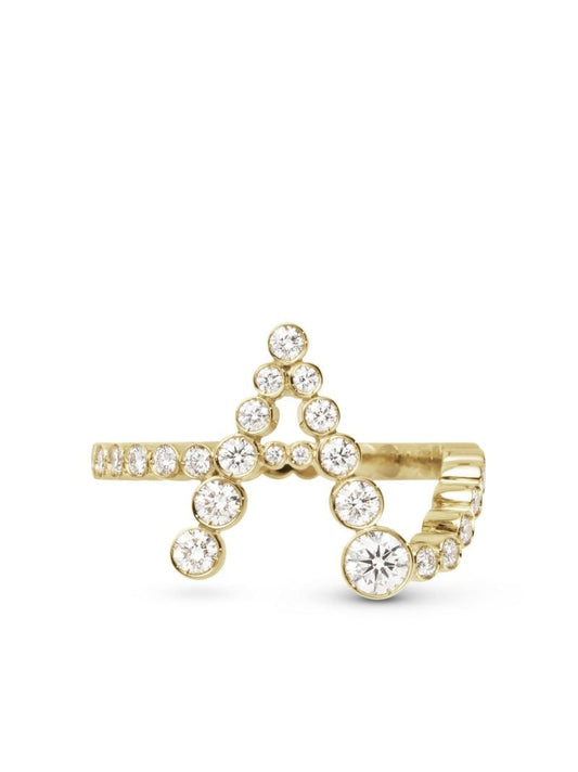 18k Yellow Gold Ensemble a Diamond Ring