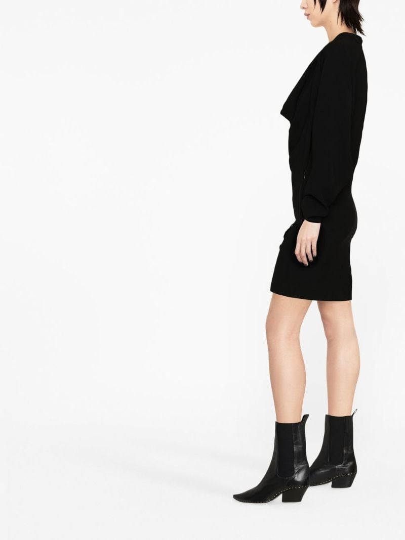 Black Lazeli Sequin Long-sleeve Dress