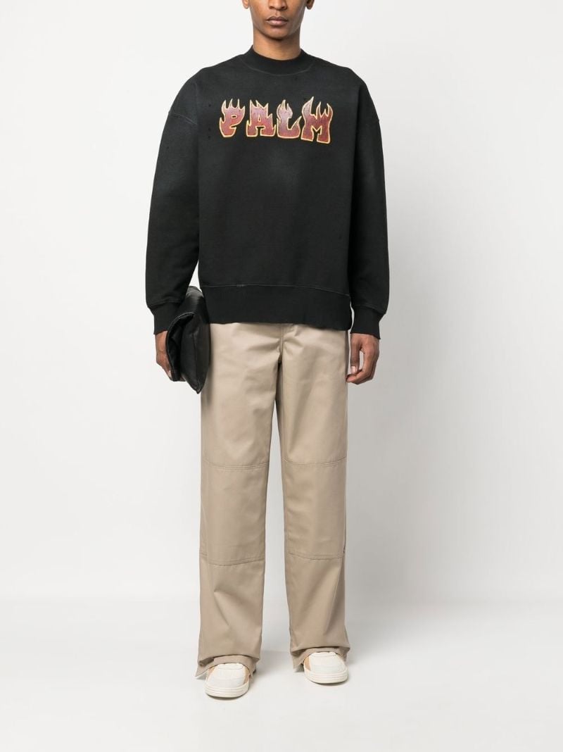 Black Flame Logo Sweatshirt