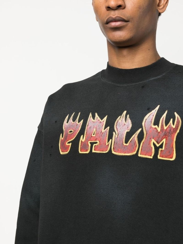 Black Flame Logo Sweatshirt