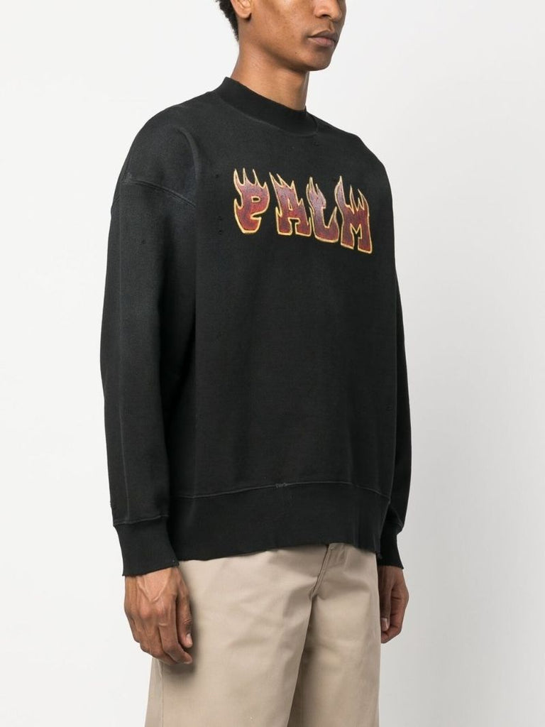 Black Flame Logo Sweatshirt