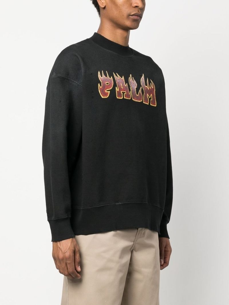 Black Flame Logo Sweatshirt