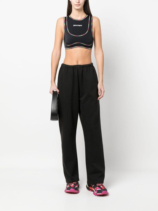 Black Rainbow Miami Crop Top