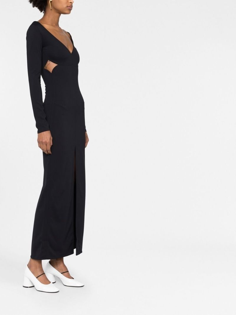 Black Cut-out Maxi Dress
