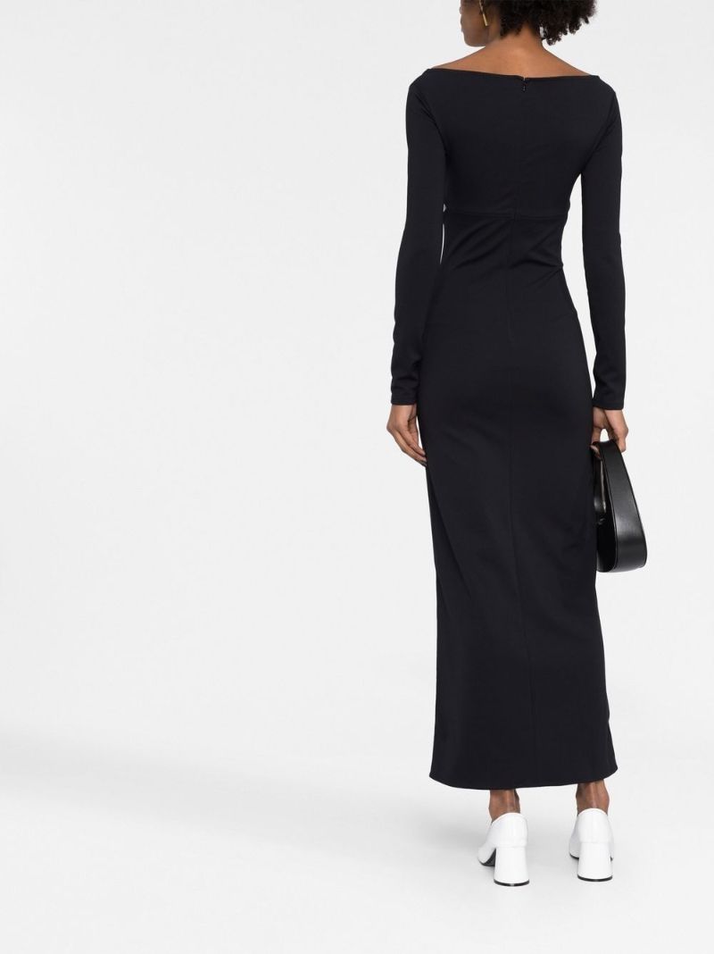 Black Cut-out Maxi Dress
