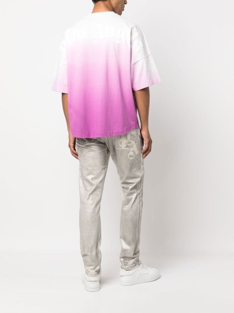 Purple and White OmbrÃ_x0083_Â© T-shirt