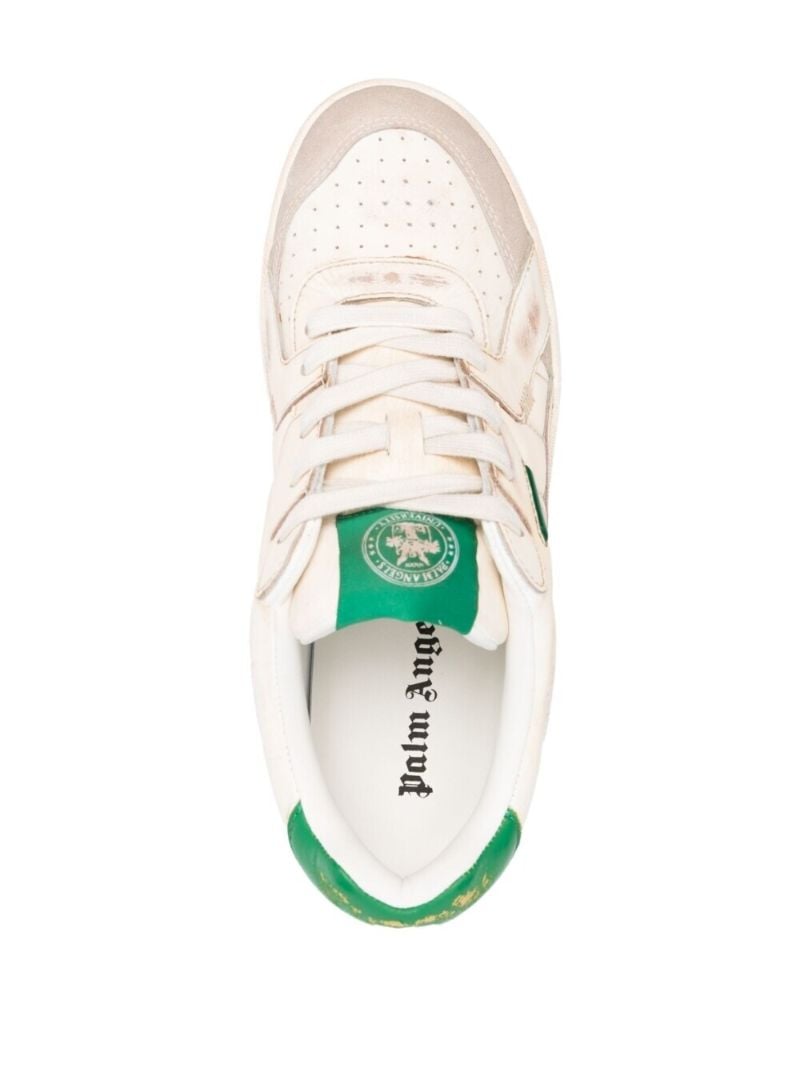 White University Leather Low-top Sneakers