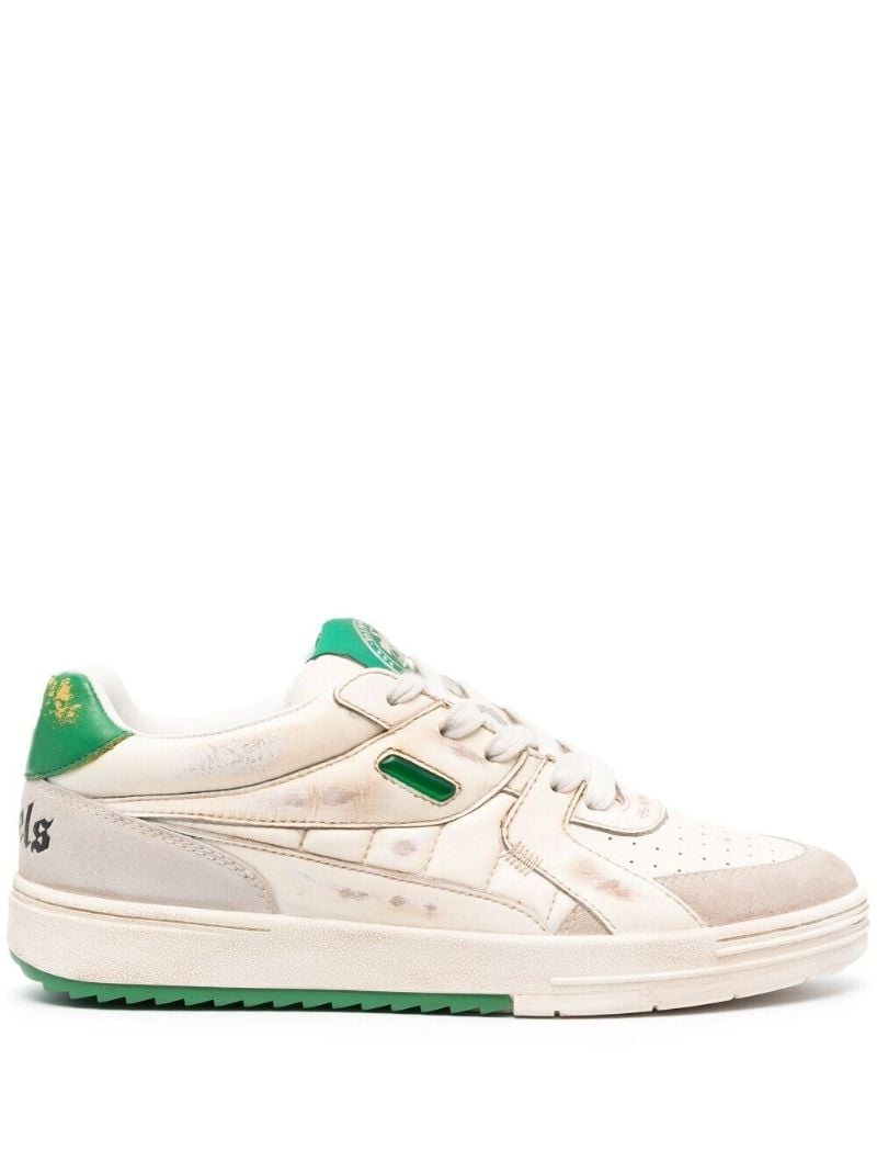 White University Leather Low-top Sneakers