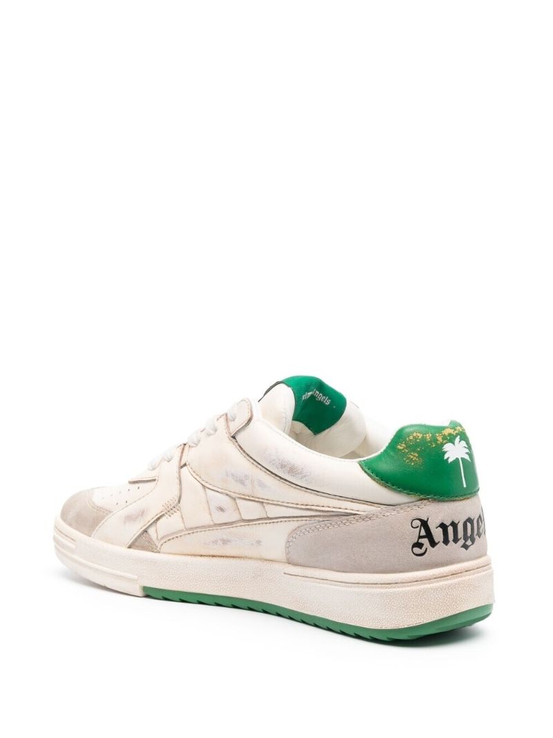 White University Leather Low-top Sneakers