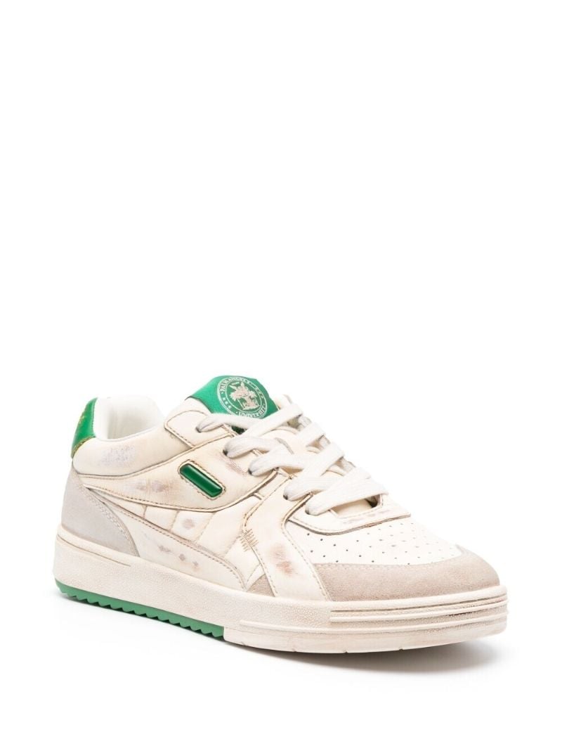 White University Leather Low-top Sneakers