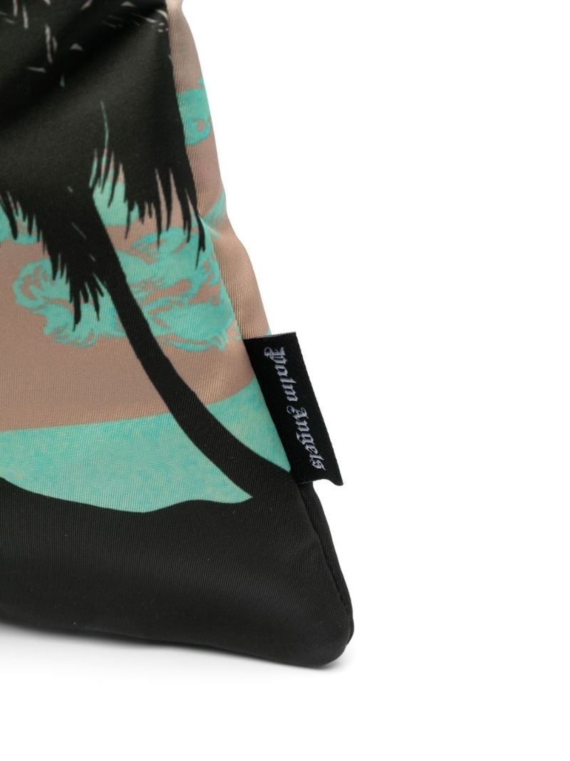 Green Sunset Print Tote Bag