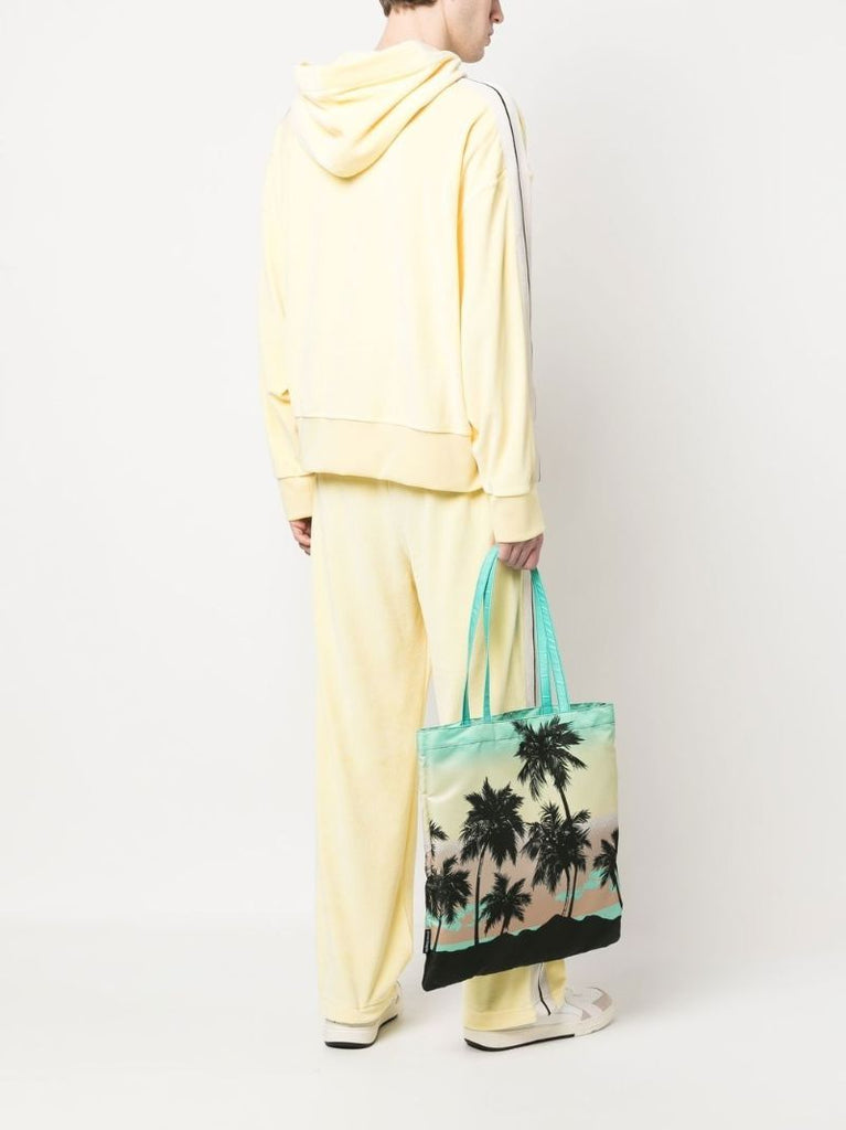 Green Sunset Print Tote Bag