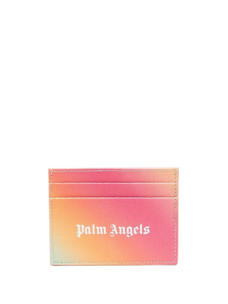 Multicolour OmbrÃ_x0083_Â© Logo Print Card Holder